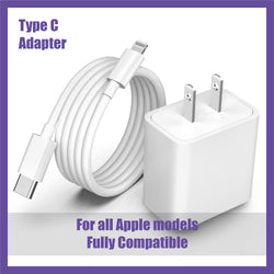 Apple 20W USB-C Power Adapter (Charger Only, Cable Not Included)