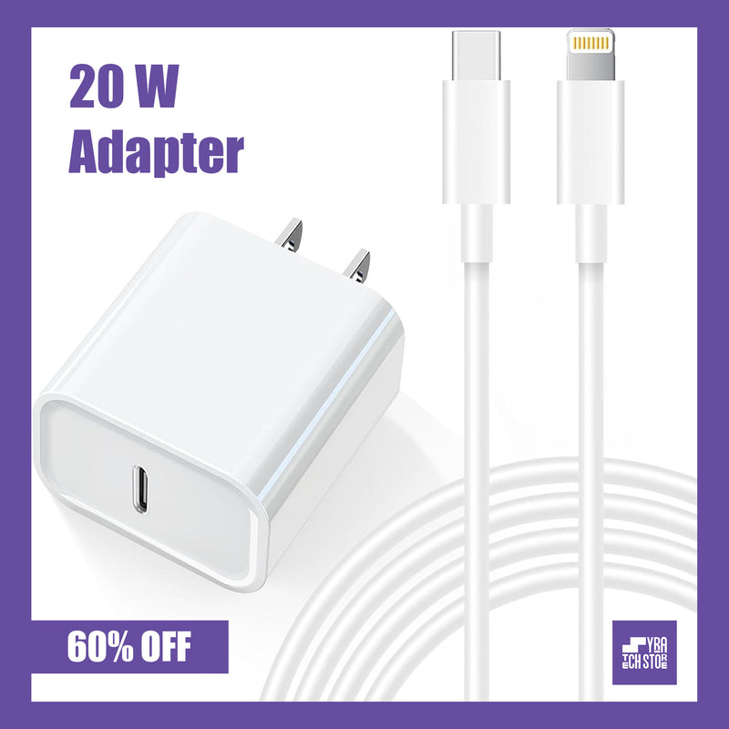 Apple 20W USB-C Power Adapter (Charger Only, Cable Not Included)